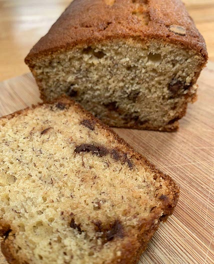 Banana & Choc Chip Loaf Cake 
