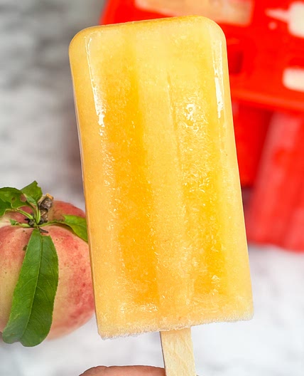 Peach Winesicles