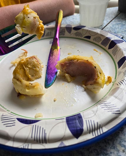 Baked pinwheels, w DIY dough