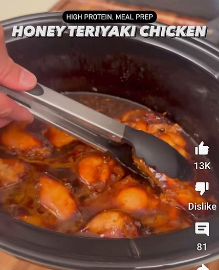 Slow cooker chicken teriyaki high protein