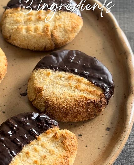 Biscuits 3 ingrédients/ 2 versions (sans sucre/gluten) Enregistr