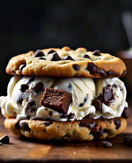 Dillicious Half Baked Ice Cream Sandwiches