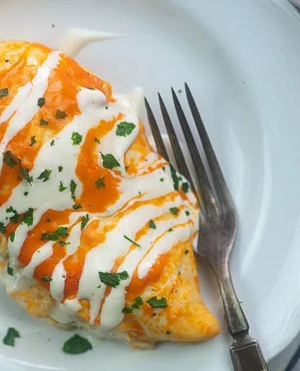Buffalo Ranch stuffed Chicken Breasts 