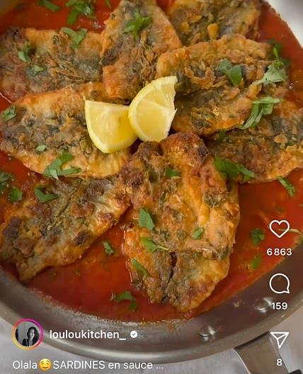 Sardines en sauce