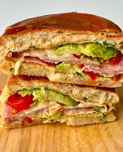 Cheese and Ham Bun Sandwich 