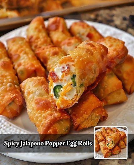 Spicy Jalapeno Popper Egg Rolls