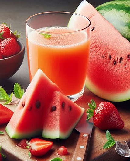 Watermelon &  Strawberry Juice