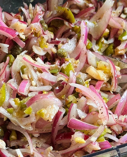 Onion-Olive Salad for Sandwiches
