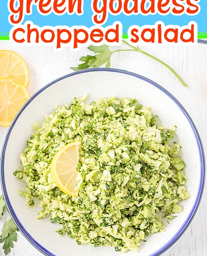 GREEN GODDESS CHOPPED SALAD {TikTok Recipe}