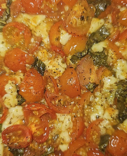 Queso panela con cherrys