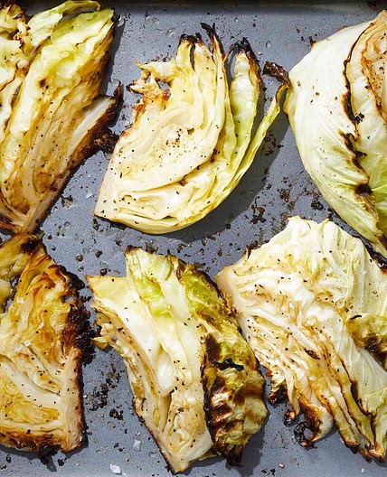 Roasted Garlic-Butter Cabbage Wedges