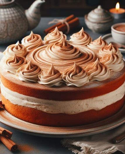 Carrot Cake with Cinnamon Cream Cheese Frosting; A Slice of Heaven