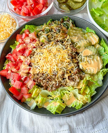 Delicious and easy Burger Bowls 