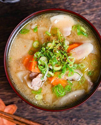Tonjiru (Butajiru) Japanese Pork Miso Soup