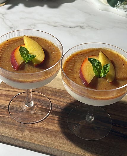 Peach Panna Cotta