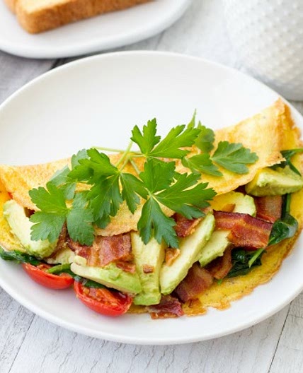 Avocado BLT Omelet
