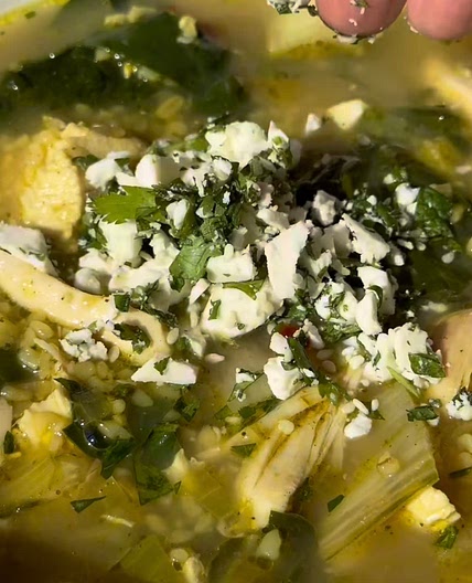 Herby Za’atar & Feta Chicken Soup