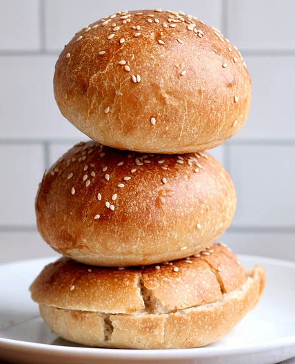 Sourdough Discard Hamburger Buns