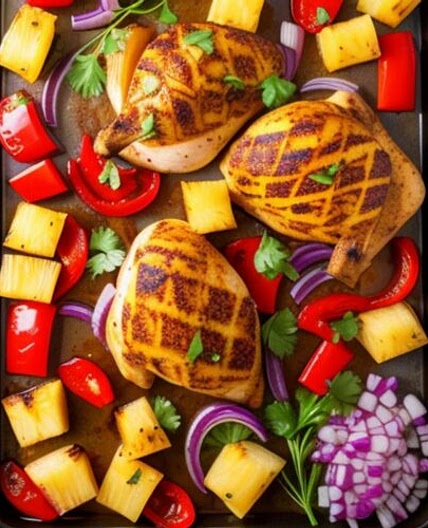 Easy Sheet-Pan Jamaican Chicken with Roasted Veggies