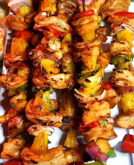 Hawaiian Shrimp Kabobs