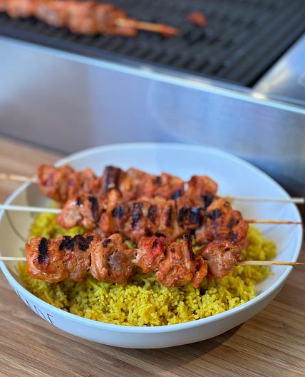 Grilled Chicken Tikka Skewers
