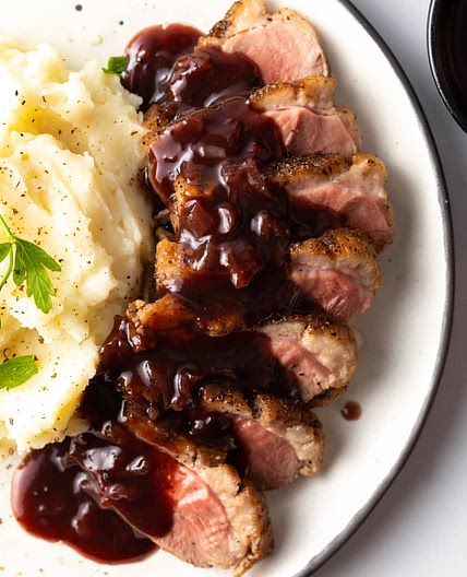 Duck Breast Recipe with Blackberry Sauce