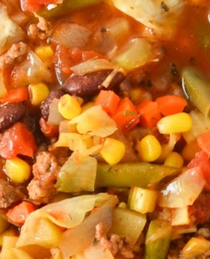 Crockpot Hamburger Vegetable Soup