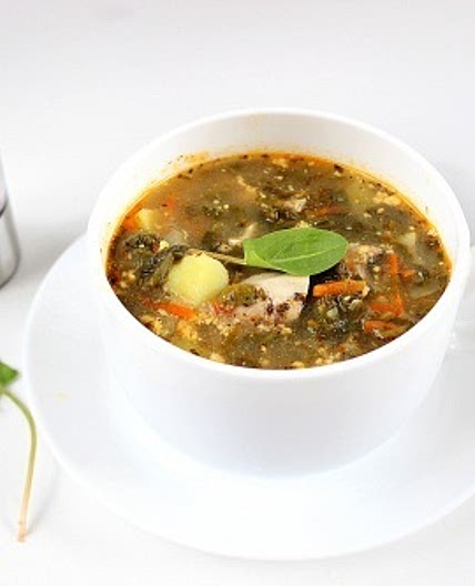 Щавелевый суп с курицей