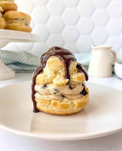 Cookie Dough Cream Puffs