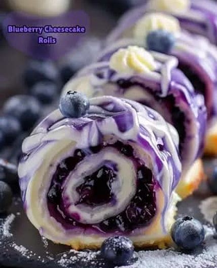 Clare's Blueberry Cheesecake Roll
