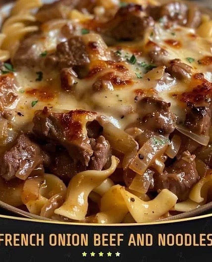 French onion beef and noodles 