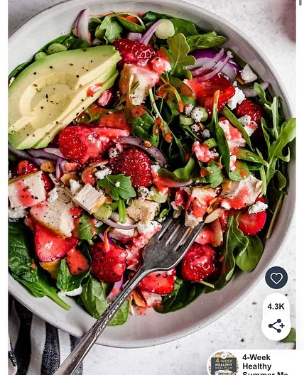 RFD Strawberry Spinach Salad