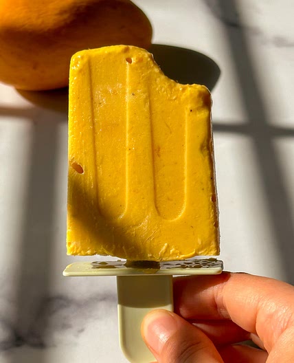 3-Ingredient Vegan Mango Lassi Popsicles: Refreshing Summer Treats!