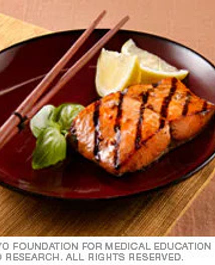 Grilled Asian salmon