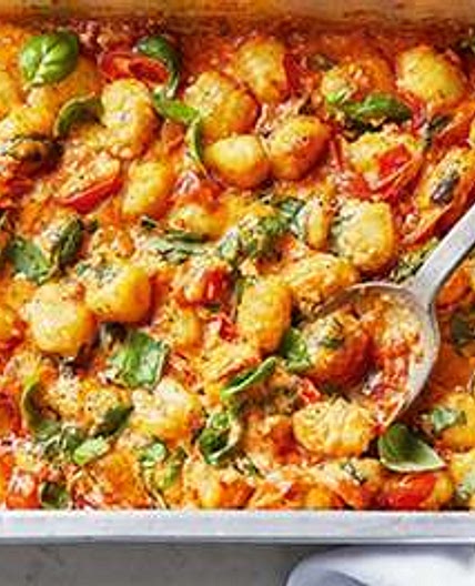 'Nduja & basil roasted gnocchi