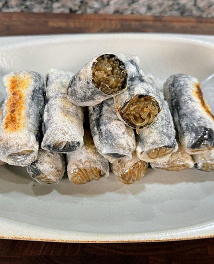 How To Make Crispy Rice Paper Gimmari (Seaweed Rolls)