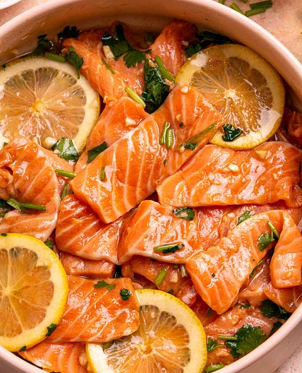Salmon Crudo - Asian Dressing