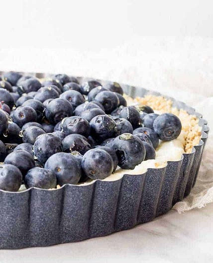 Blueberry White Chocolate Tart
