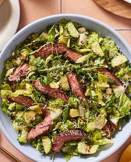 Marinated Skirt Steak salad