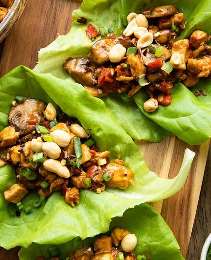 Thai Chicken Lettuce Wraps