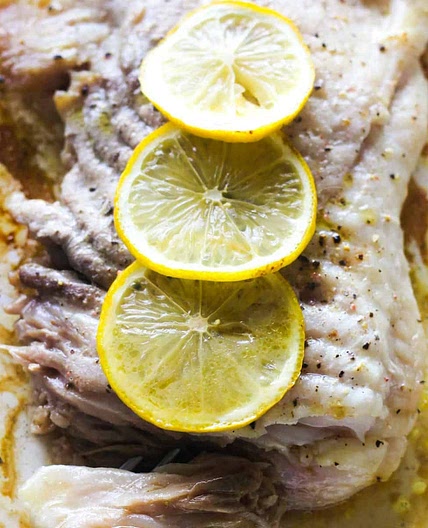 Roasted skate wing