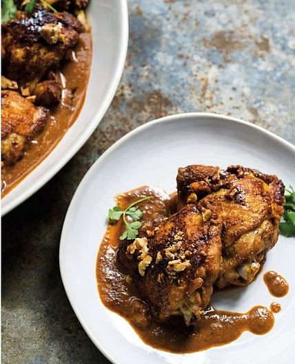 Georgian Chicken with Walnut-Cilantro Sauce