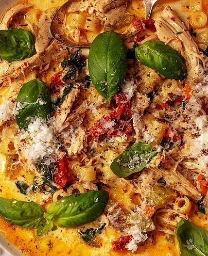 Creamy Sun-Dried Tomato Chicken Soup