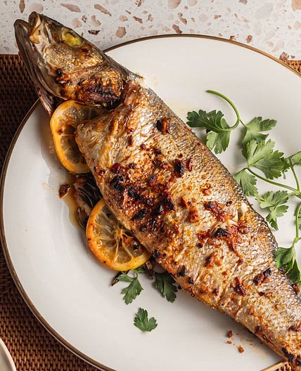 Roasted Branzino