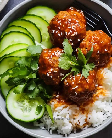 Korean Turkey Meatballs (a.k.a. Gochujang Meatballs)