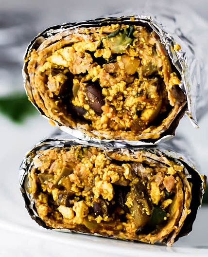 Freezer Vegan Breakfast Burrito