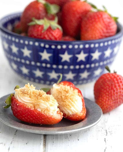 Cheesecake Stuffed Strawberries Recipe