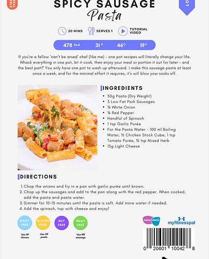 SPICY SAUSAGE Pasta