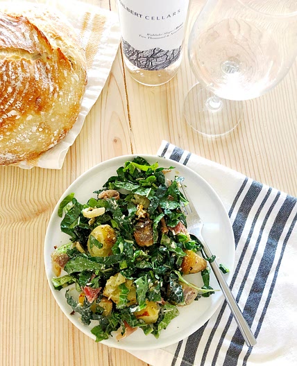 Kale Salad with Roasted Potatoes, Fennel and Prosciutto  — The S