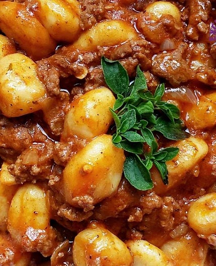Gnocchi with Meat Sauce